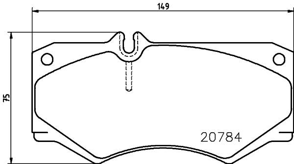 Brake Pad Set, disc brake (MDB1585)