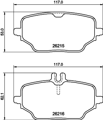 Brake Pad Set, disc brake (MDB4219)