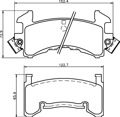 Brake Pad Set, disc brake (MDB2391)