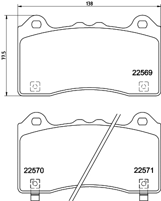 Brake Pad Set, disc brake (MDB3924)