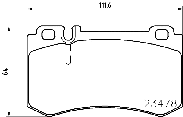 Brake Pad Set, disc brake (MDB3058)