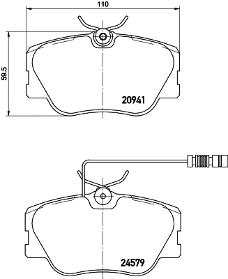 Brake Pad Set, disc brake (MDB1437)