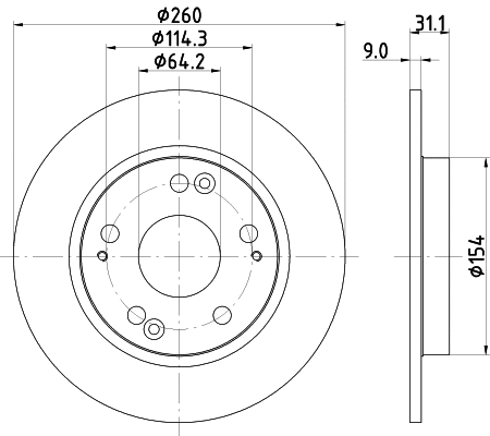 Brake Disc (MDC2332)
