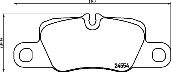 Brake Pad Set, disc brake (MDB3295)