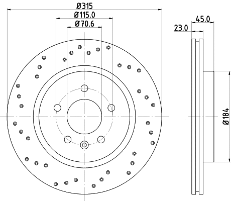 Brake Disc (MDC2790C)