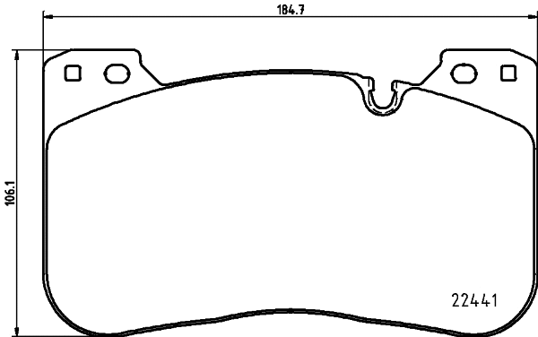 Brake Pad Set, disc brake (MDB4026)