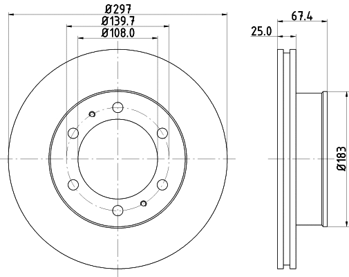Brake Disc (MDC2184)