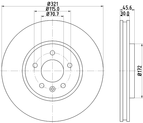 Brake Disc (MDC2541)