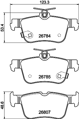 Brake Pad Set, disc brake (MDB84336)