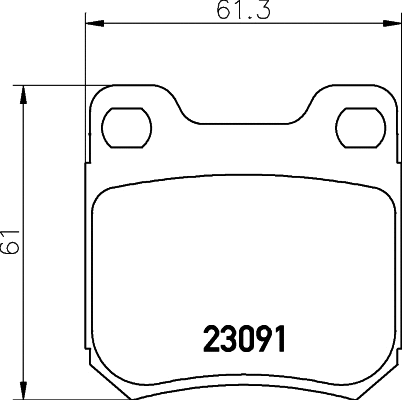 Brake Pad Set, disc brake (MDB1918)
