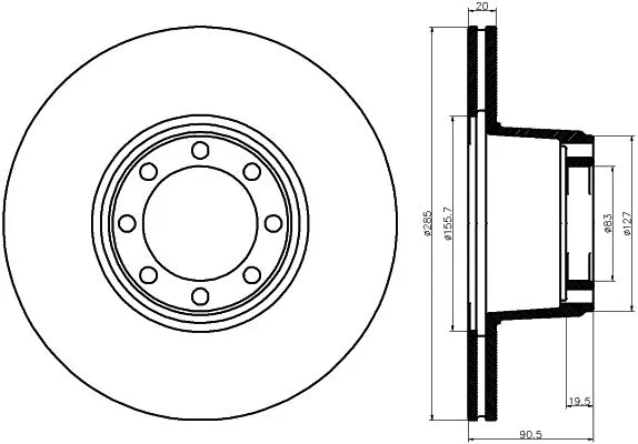 Brake Disc (MDC1179)