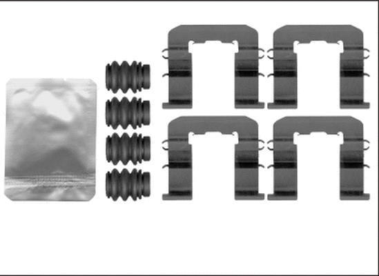 Accessory Kit, disc brake pad (MBA1893)
