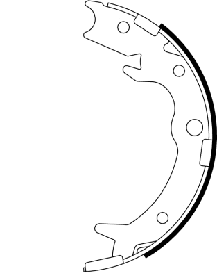 Brake Shoe Set, parking brake (MFR613)