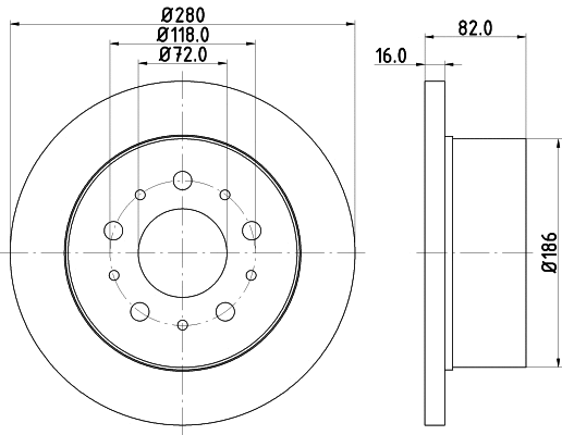 Brake Disc (MDC1816)