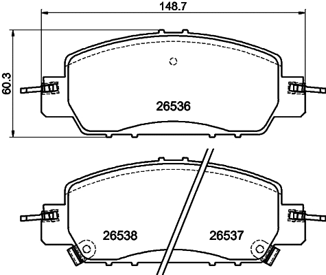 Brake Pad Set, disc brake (MDB4241)