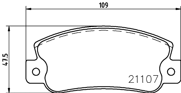 Brake Pad Set, disc brake (MDB1962)
