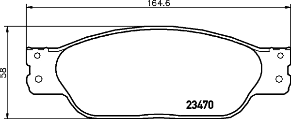 Brake Pad Set, disc brake (MDB2670)