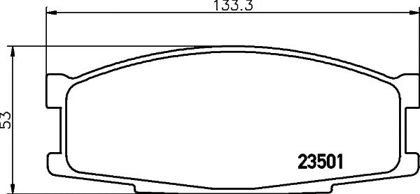 Brake Pad Set, disc brake (MDB1449)