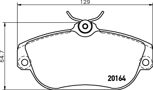 Brake Pad Set, disc brake (MDB1532)