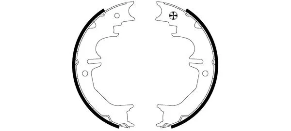Brake Shoe Set, parking brake (MFR615)