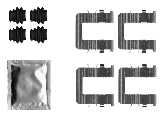 Accessory Kit, disc brake pad (MBA0074)