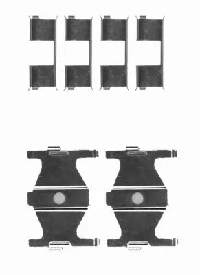 Accessory Kit, disc brake pad (MBA1754)