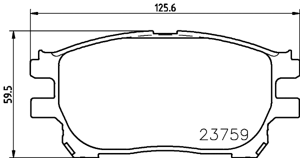 Brake Pad Set, disc brake (MDB2558)