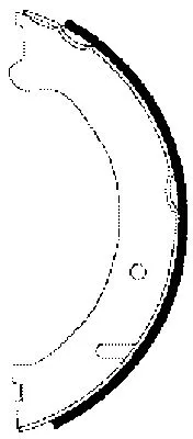 Brake Shoe Set, parking brake (MFR612)