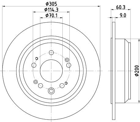 Brake Disc (MDC2165)