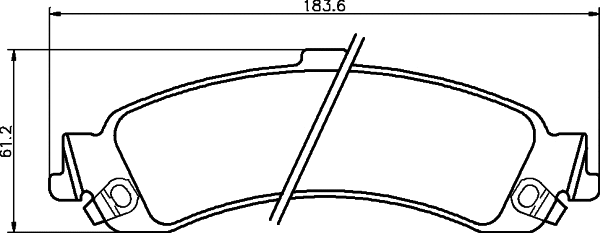 Brake Pad Set, disc brake (MDB2322)