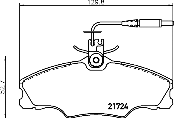 Brake Pad Set, disc brake (MDB1731)