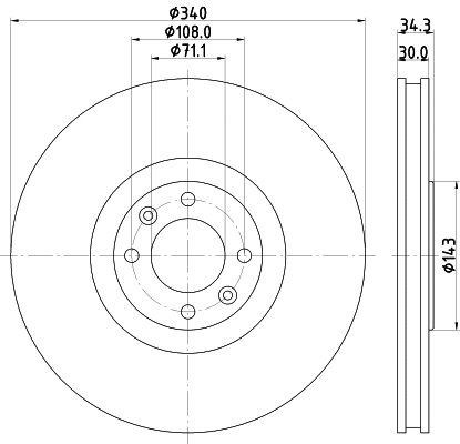 Brake Disc (MDC2542)