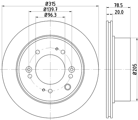 Brake Disc (MDC2227)