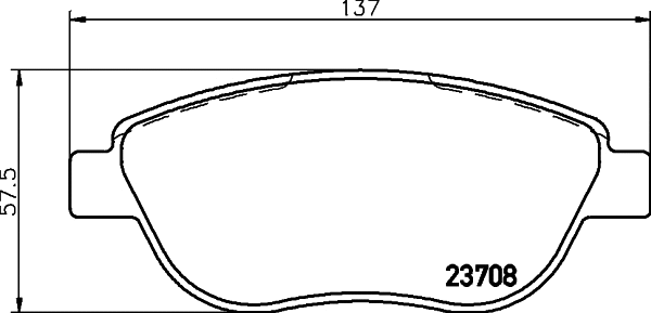 Brake Pad Set, disc brake (MDB2663)