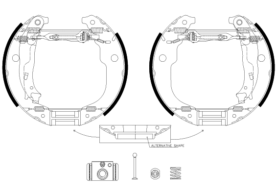 Brake Shoe Set (MSP412)