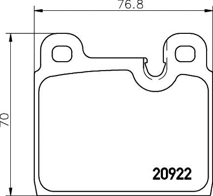 Brake Pad Set, disc brake (MDB1455)