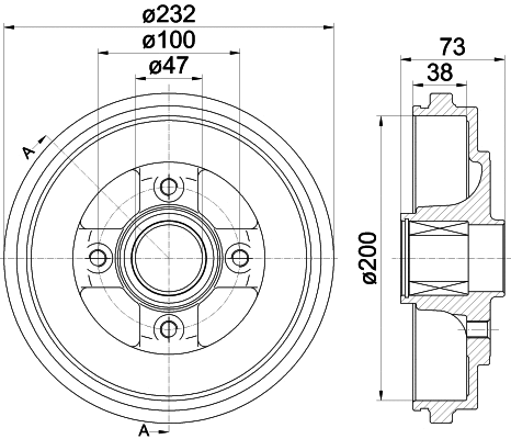 Brake Drum (MBD257)