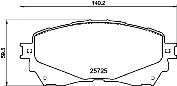 Brake Pad Set, disc brake (MDB83386)