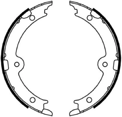 Brake Shoe Set, parking brake (MFR688)