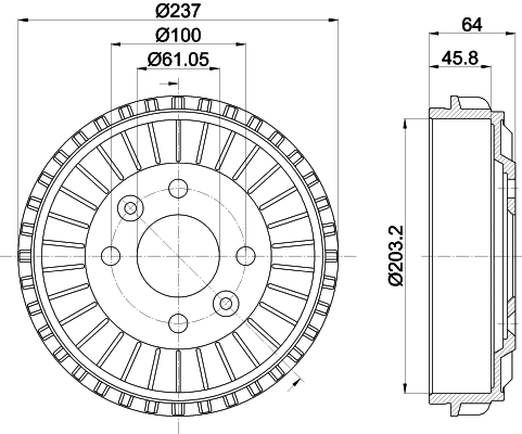 Brake Drum (MBD410)