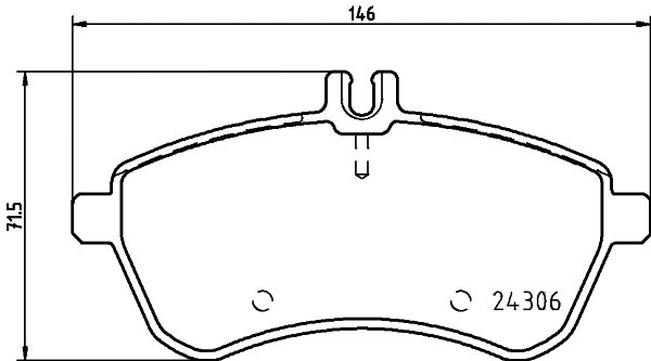 Brake Pad Set, disc brake (MDB2830)