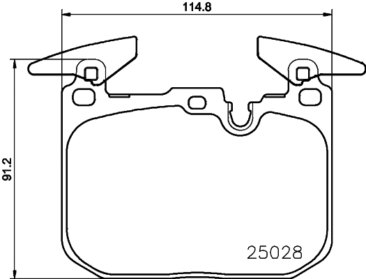 Brake Pad Set, disc brake (MDB3259)
