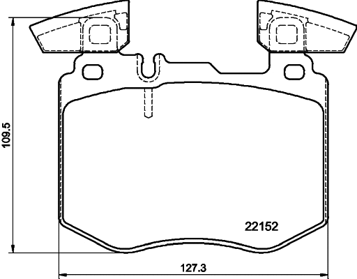 Brake Pad Set, disc brake (MDB4145)