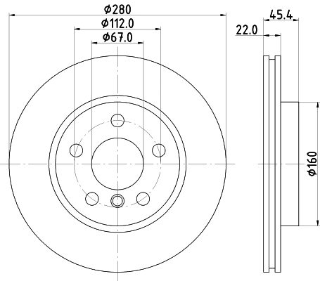 Brake Disc (MDC2726)
