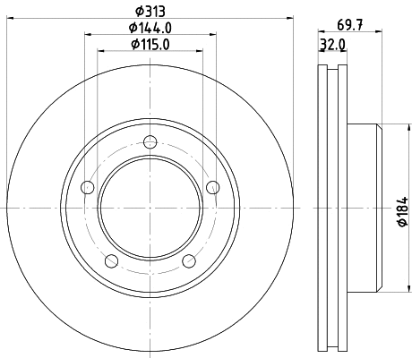Brake Disc (MDC1407)