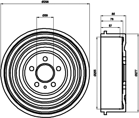 Brake Drum (MBD034)