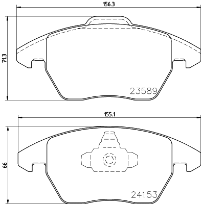Brake Pad Set, disc brake (MDB2672)