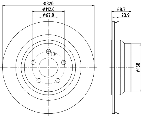 Brake Disc (MDC2708)