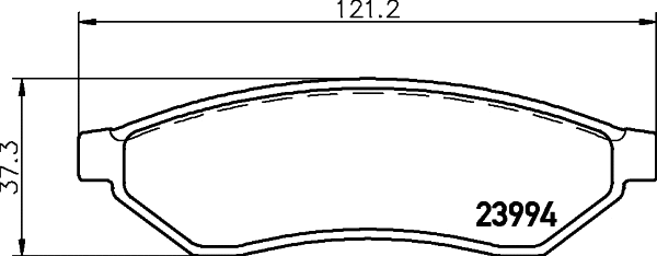 Brake Pad Set, disc brake (MDB2647)