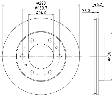 Brake Disc (MDC1576)